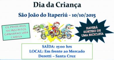 1º Passeio Ciclístico em Comemoração ao Dia das Crianças - Convite